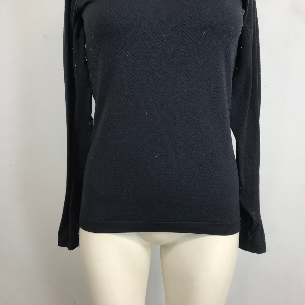 Figs Threads For Threads Black Seamless Mock Neck… - image 3